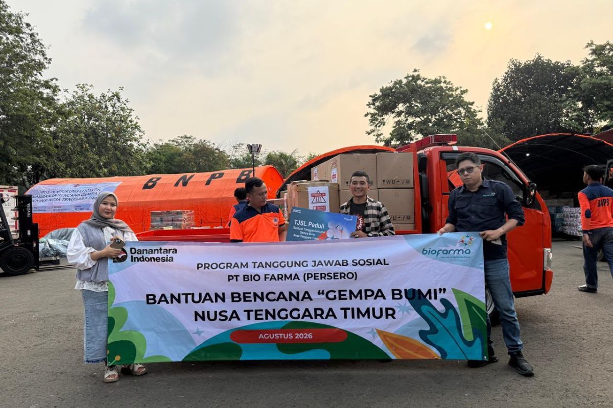 Bio Farma Group Kerahkan 3.000 Vaksin Td dan Obat-obatan untuk Korban Gempa NTT