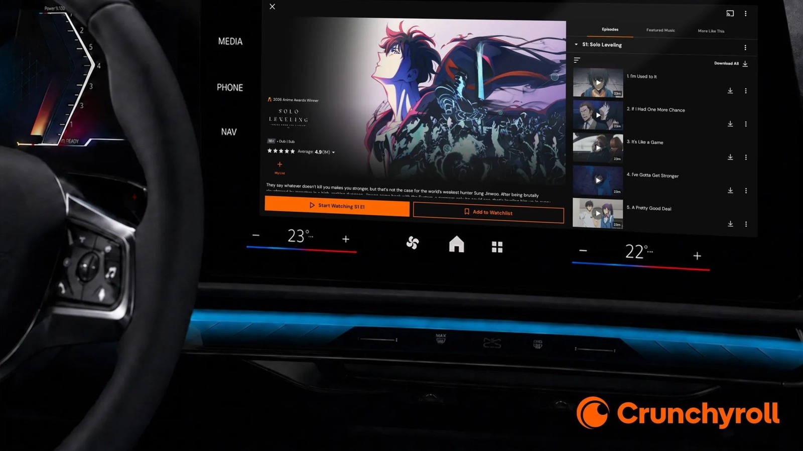 Crunchyroll Hadir di Layar Mobil 40+ Merek, Streaming Anime Kini Bisa di Infotainment