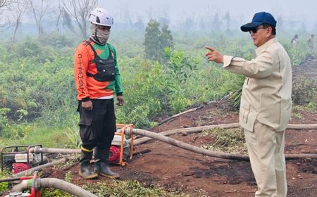 Presiden Prabowo Tinjau Langsung Lahan Karhutla di Kubu Raya, Pastikan Pemadaman Tepat Sasaran