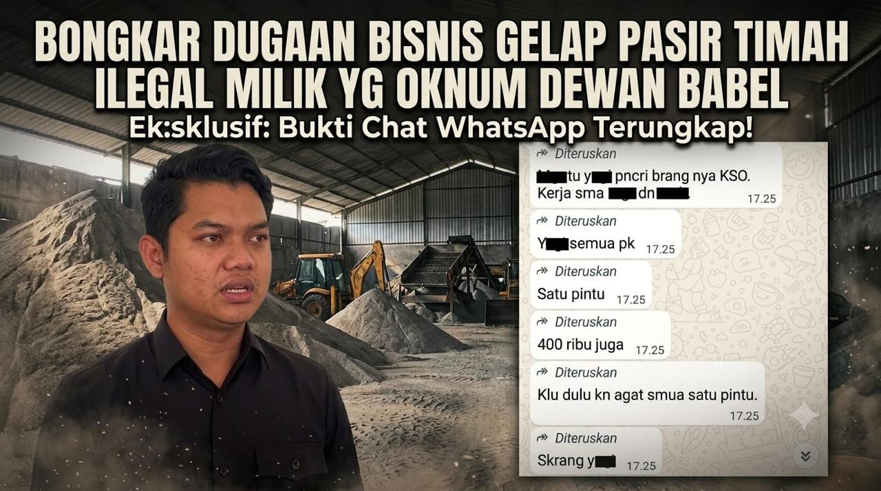 DPRD Babel Didorong Awasi Oknum Anggota YG yang Diduga Aktor Bisnis Timah Ilegal, Warganet Desak Kasus Tak Mandek
