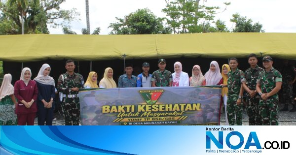Bakti Kesehatan Yonif TP 856/SBS di Meunasah Dayah Nagan Raya, Keuchik Soroti Nilai Sejarah dan Sinergi Lintas Lembaga