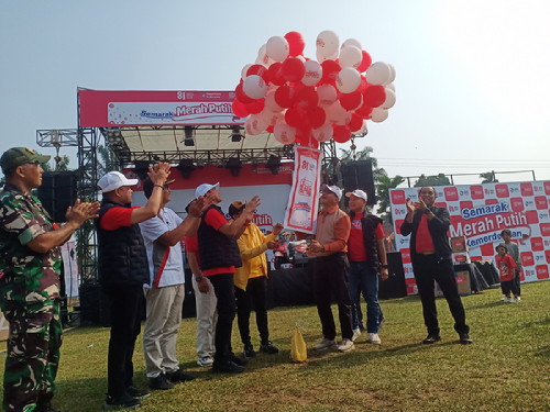 BRI Pilih Desa Sialang Kubang di Kampar Jadi Lokasi Semarak Merah Putih, Ini yang Didapat Warga