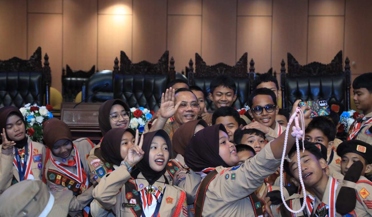 38 Anggota Pramuka Anambas Disambut Langsung Senator Kepri di Gedung DPD RI, Bangga Bawa Nama Daerah