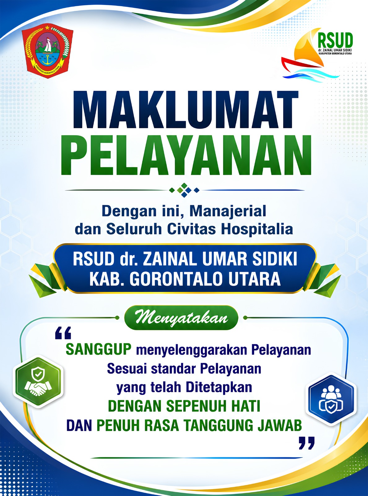 RSUD Zainal Umar Sidiki Gorontalo Utara Terbitkan Maklumat Pelayanan, Warga Dijamin Dapat Layanan Kesehatan Sesuai Standar