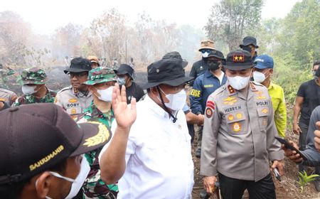 Menteri LH dan Guru Besar IPB Tinjau Lokasi Karhutla Kampar, Polda Riau Pamerkan Sistem Digital