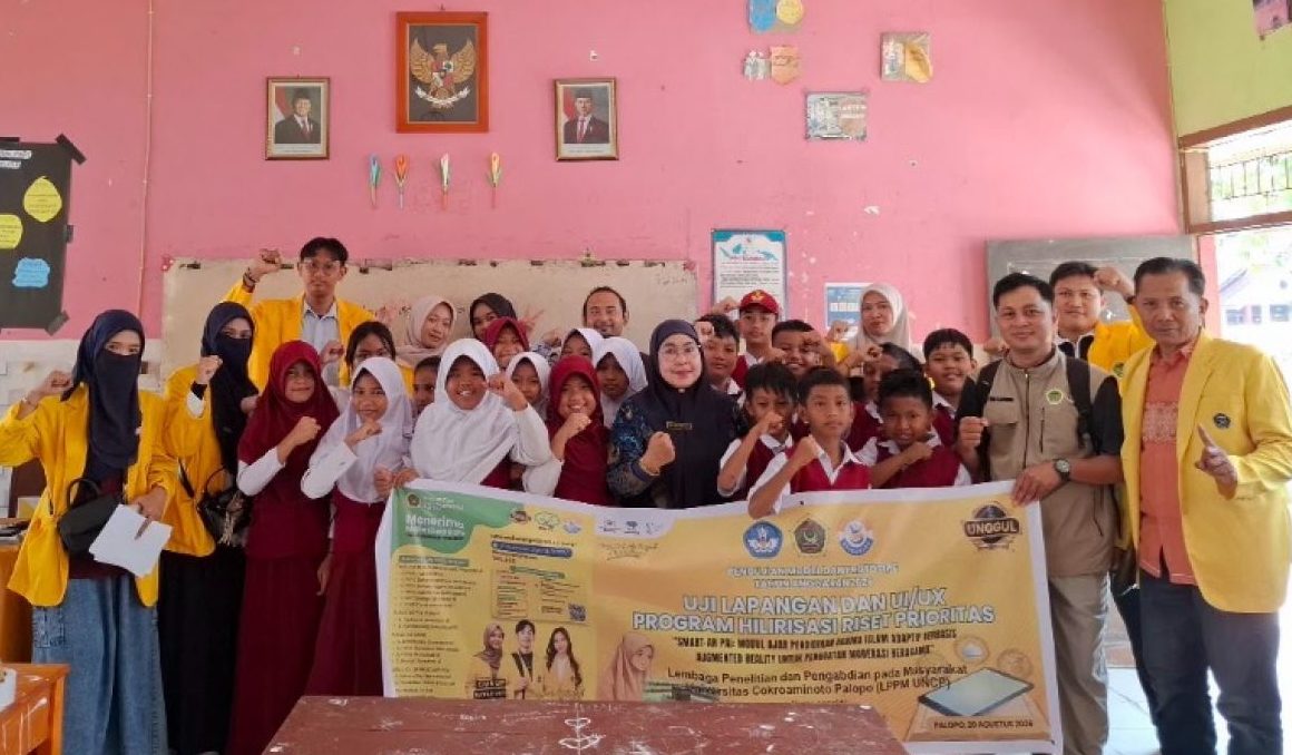 UNCP Palopo Uji Coba Smart-AR untuk Pembelajaran PAI di Dua Sekolah, Siswa Antusias Berinteraksi dengan Materi 3D