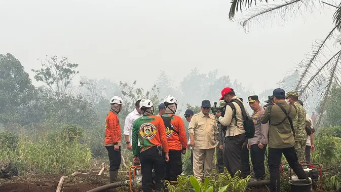 Prabowo Pimpin Langsung Penanganan Karhutla di Kalimantan Tengah, 198 Hotspot Terdeteksi