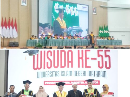 Rektor UIN Mataram Wisuda 1.443 Mahasiswa, Tekankan Gelar Akademik Bukan Akhir Justru Awal Menjadi Pembelajar