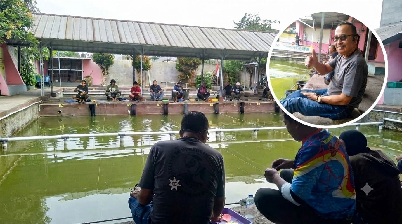 Mancing Mania JHB dan Semprul di Antapani Bandung, Panglima Semprul Titip Doa Jelang Umrah