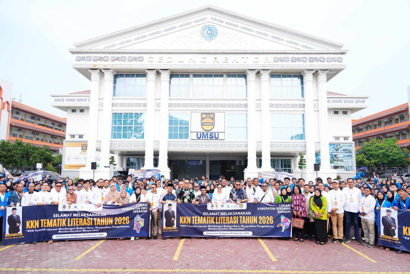 UMSU Terjunkan 460 Mahasiswa KKN Tematik Literasi ke 35 Desa di Langkat, Sergai, dan Deli Serdang