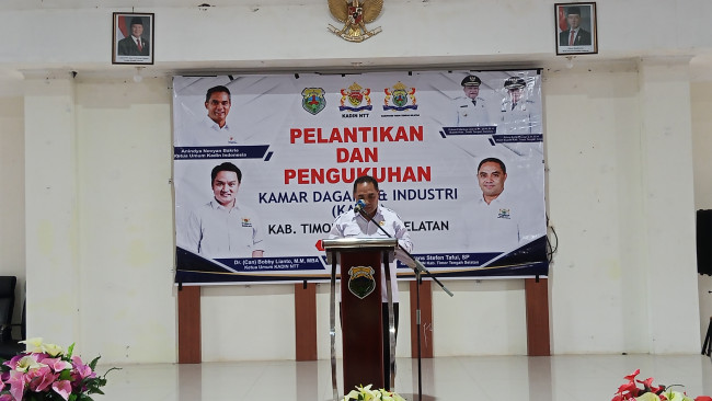 Ketua Kadin TTS Frans Stefen Tafui Resmi Dilantik, Bawa Misi TTS Mandiri dan Ekonomi Bangkit