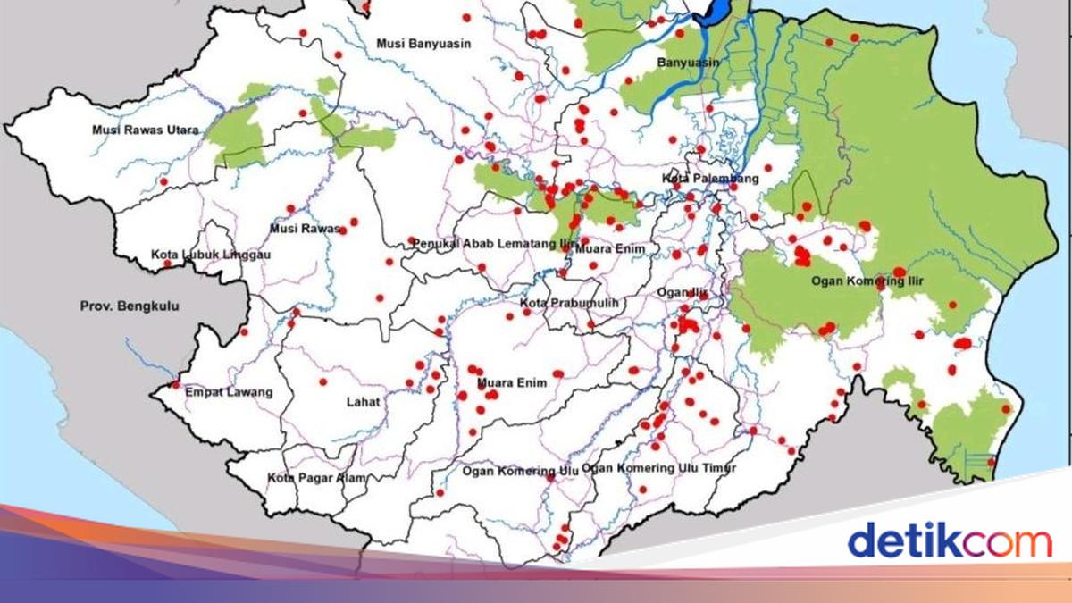 Hotspot Sumsel Tembus 600 Titik dalam Sehari, OKI Catat 251 Titik dan 76 di Lahan Gambut