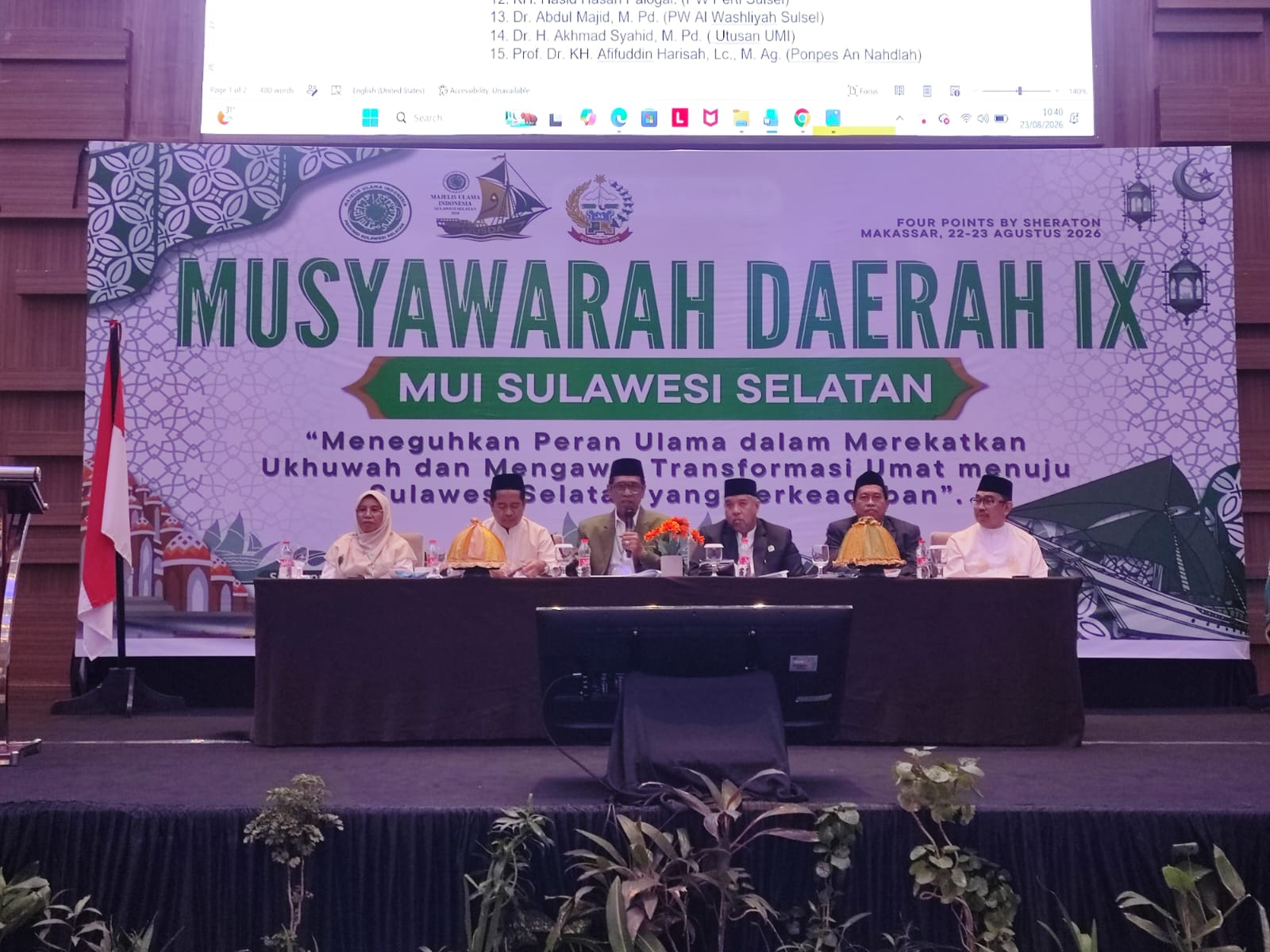 15 Tim Formatur MUI Sulawesi Selatan Ditetapkan, Tugas Pertama Pilih Ketua Umum Masa Khidmat 2026-2031