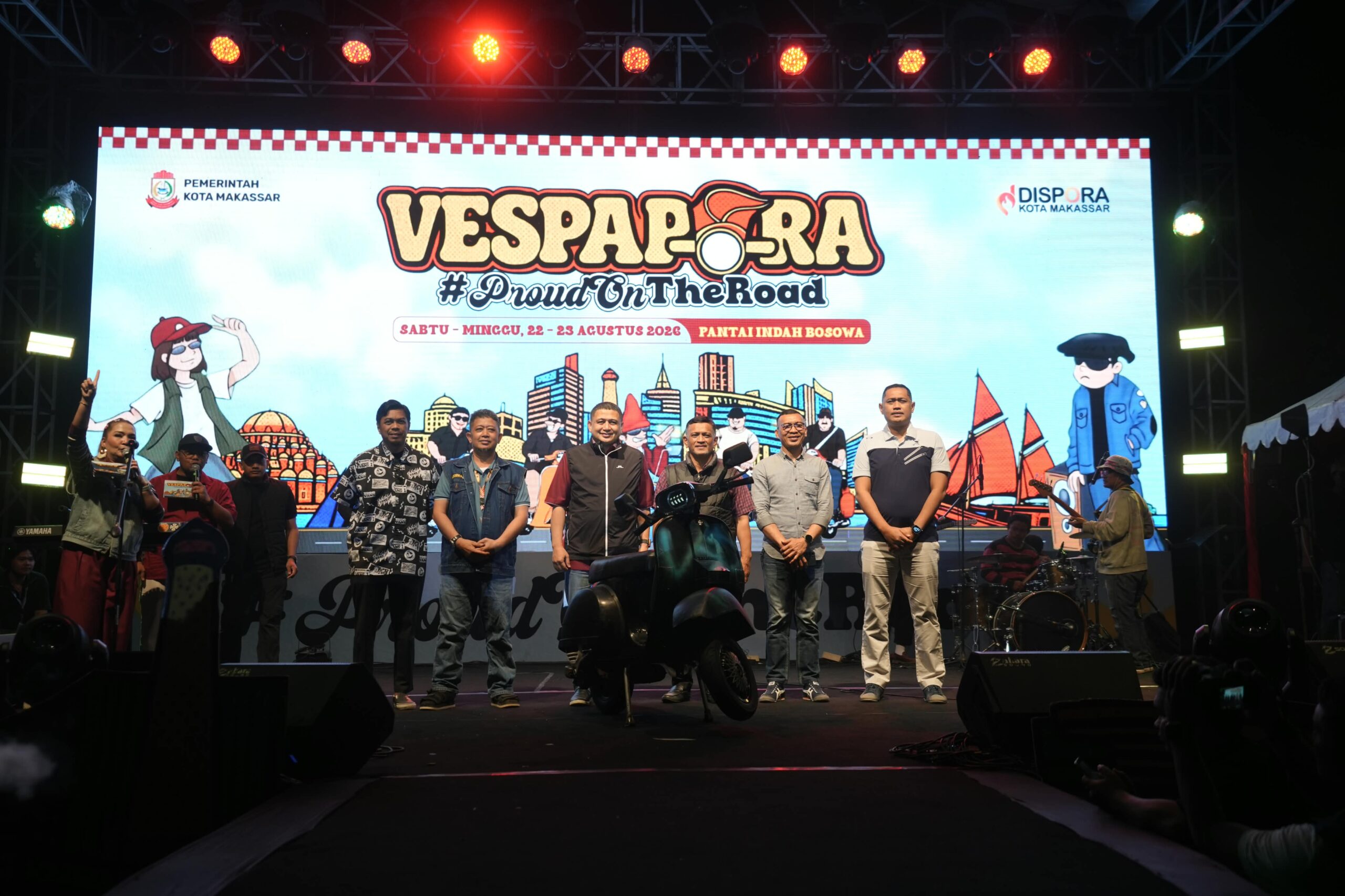 Wali Kota Makassar Munafri Arifuddin Targetkan Makassar Jadi Pusat Komunitas Vespa Dunia, VESPAPORA 2026 Jadi Pijakan Awal