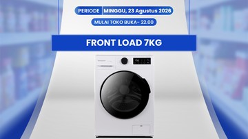 Transmart Full Day Sale 23 Agustus 2026: Mesin Cuci Front Load 7 Kg Diskon hingga Rp 2 Juta