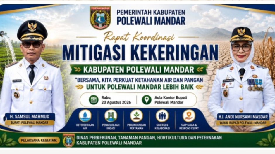 3 Strategi Pemkab Polman Hadapi Kekeringan El Nino, Jaga Pasokan Air Musim Tanam III 2026