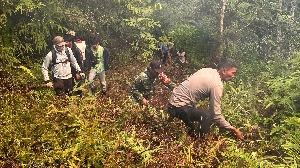 Kebakaran Lahan di Pegunungan Dante Koa Enrekang Hanguskan 1 Hektare, 150 Orang Turun Padamkan Api