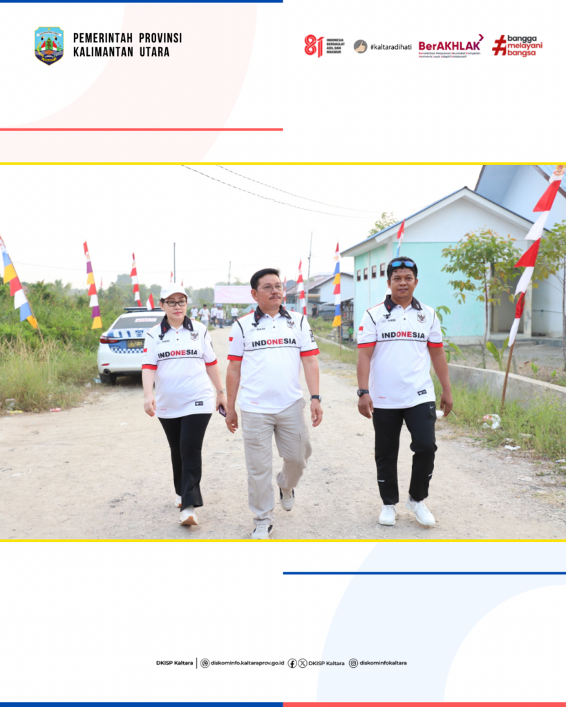 Wagub Kaltara Ingkong Ala Ajak Warga Jalan Kaki Jaga Kebugaran demi Perkuat Gotong Royong di HUT ke-81