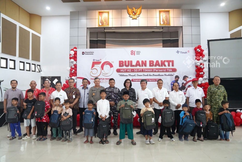 HUT ke-50 PT TIMAH di Pangkalpinang: 151 Anak Khitanan Massal, 235 Kantong Darah Terkumpul dari Bulan Bakti