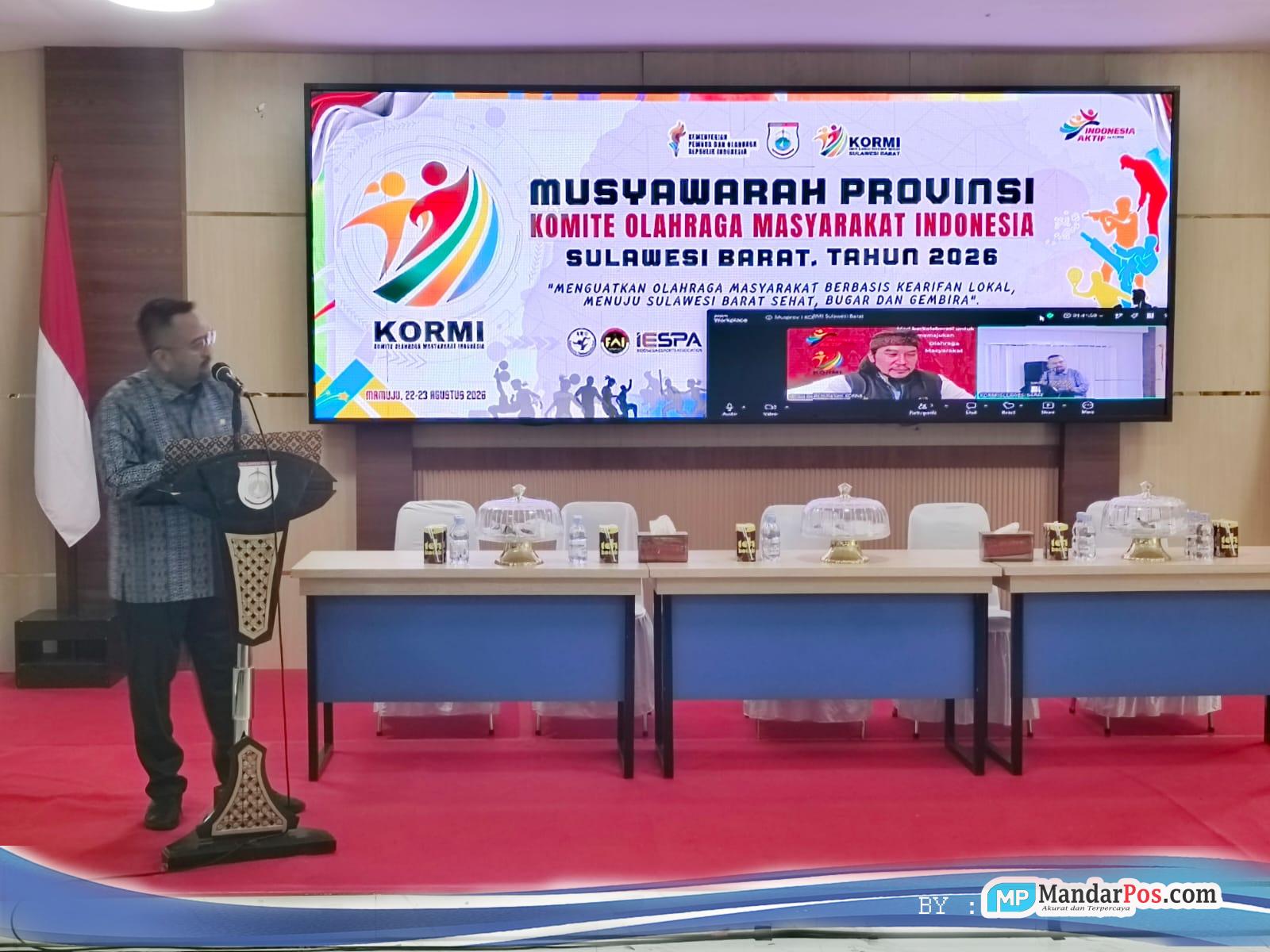 Musprov KORMI Sulbar Resmi Dibuka, Dispoparekraf Dorong Olahraga Rakyat Hadir Hingga ke Desa