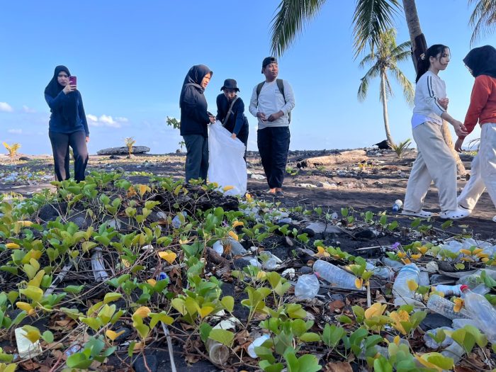 Camp Estuaria di Ternate Barat: 22 Karung Sampah Plastik Diangkut, Ratusan Bibit Mangrove Ditanam di Pesisir Tolire