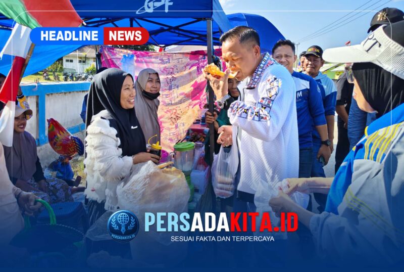 Bupati Konawe Yusran Akbar Borong Tahu Isi dan Peragakan Mainan Anak di Tengah Semarak Porseni