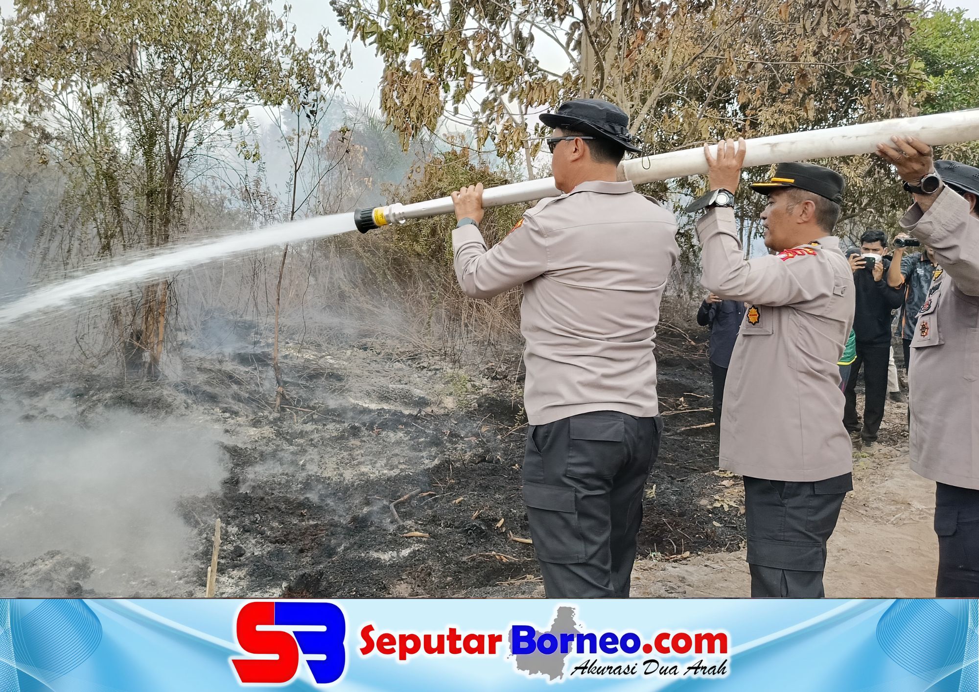 Kapolda Kalteng Iwan Kurniawan Turun ke Titik Api Karhutla di Palangka Raya, 7.000 Hektare Lahan Jadi Perhatian