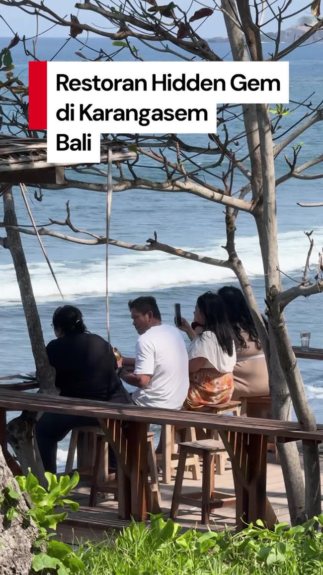 Restoran Hidden Gem Mangsi Jungle Beach di Karangasem Bali, Sajikan View Pantai Timur yang Tenang