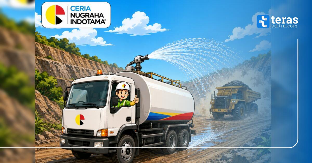 Kemarau Panjang di Kolaka, PT Ceria Perketat Penyiraman Jalan Tambang demi Redam Debu Terbang ke Permukiman Warga