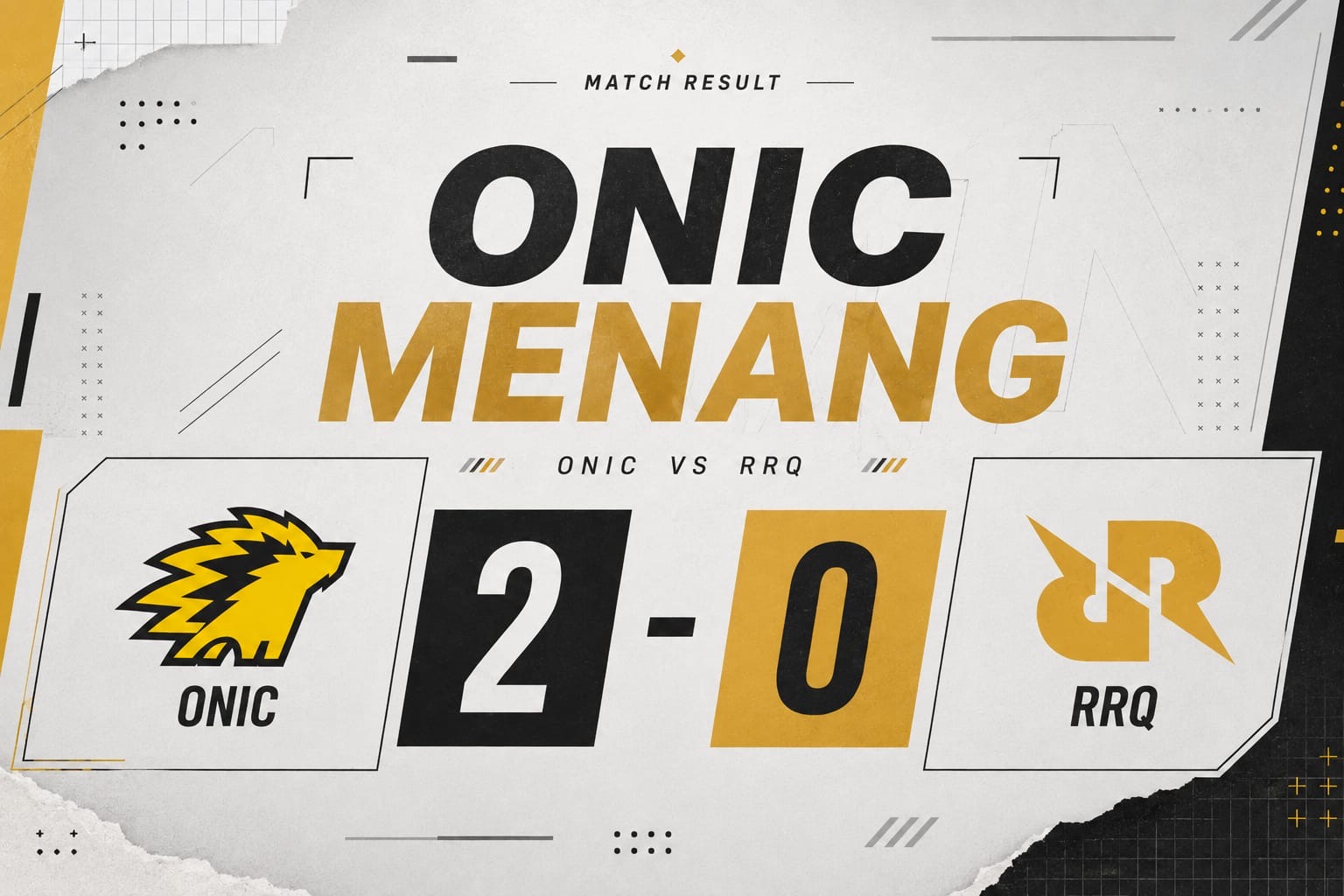ONIC Esports Bungkam RRQ Hoshi 2-0 di Royal Derby Perdana MPL ID S18