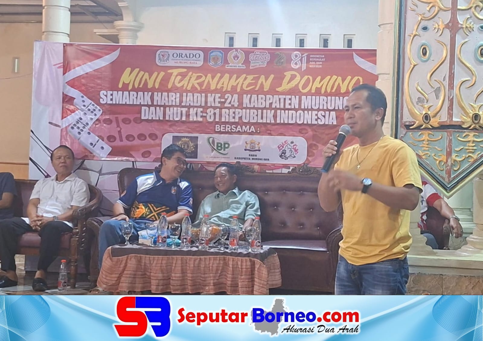 DPRD Murung Raya Dorong Domino Jadi Wadah Kompetisi Sehat, Bupati Heriyus Buka Mini Turnamen