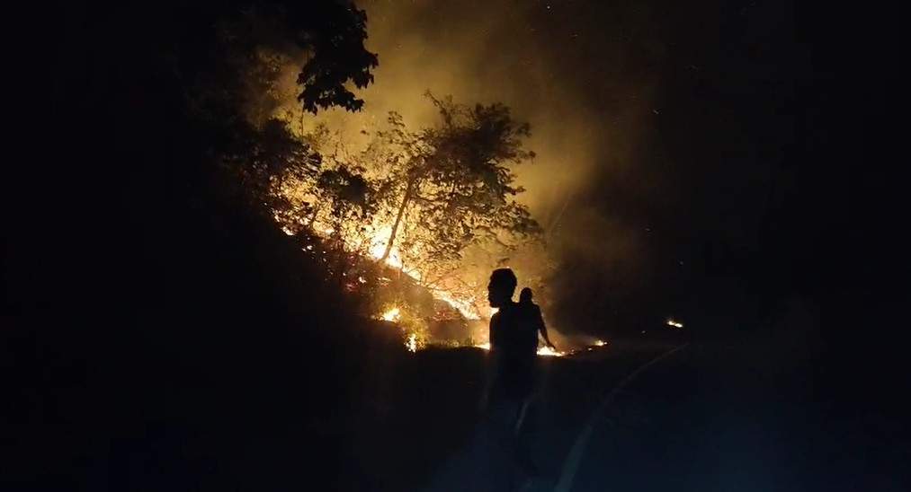 Karhutla Gunung Botak Manokwari Selatan Mereda, Polisi Pantau 3 Titik Api dan 14 Titik Bara
