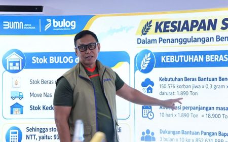 Bulog Siagakan 93.782 Ton Beras untuk Bencana NTT, Stok Aman untuk 150 Ribu Jiwa