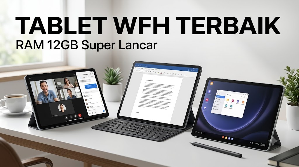 Review 3 Tablet RAM 12 GB untuk WFH: Samsung Galaxy Tab S10 FE vs Huawei MatePad 12