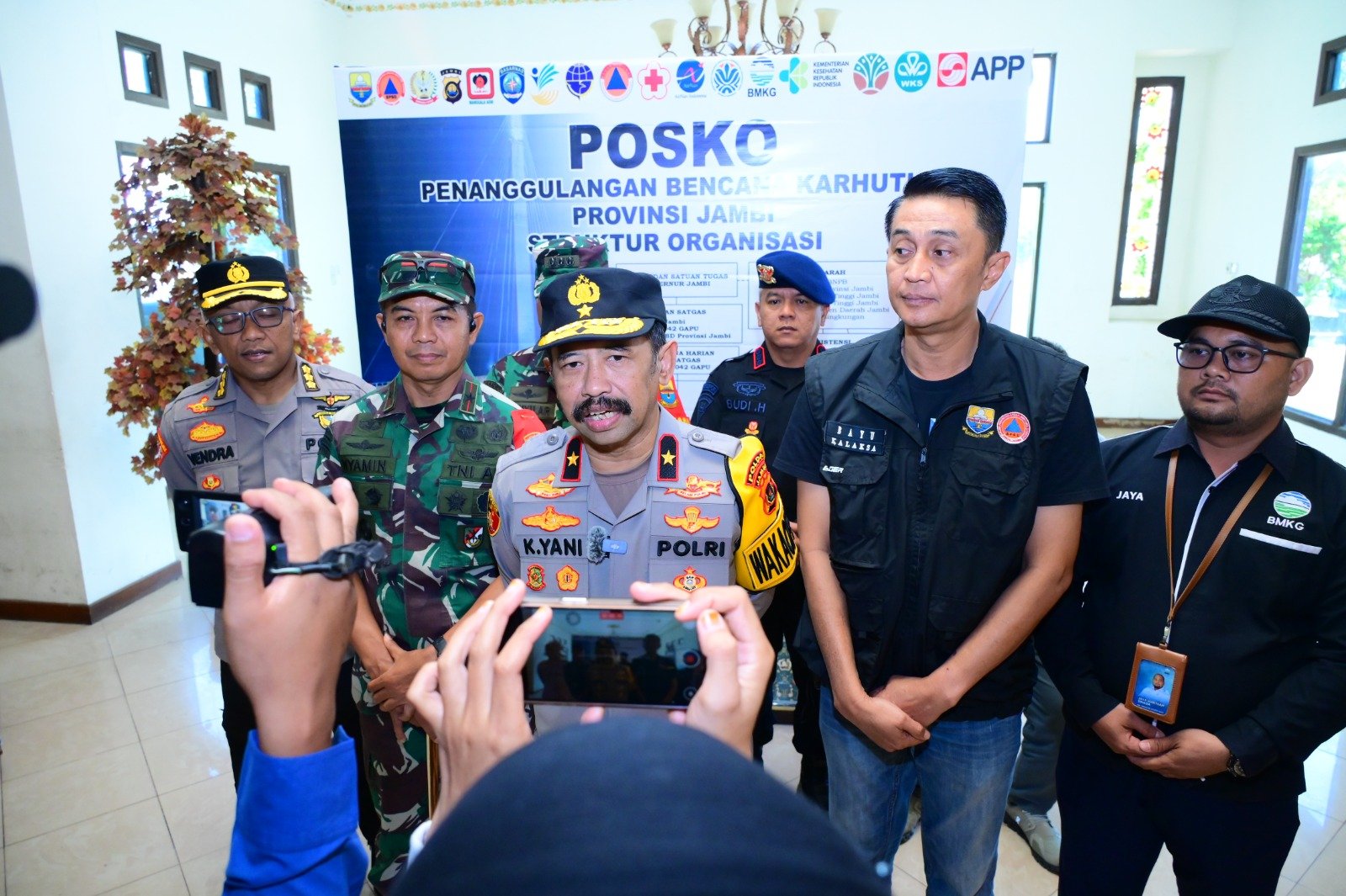 Wakapolda Jambi Turun ke Posko Karhutla Bandara Lama, 8 Tersangka Pembakar Lahan Sudah Diproses Hukum