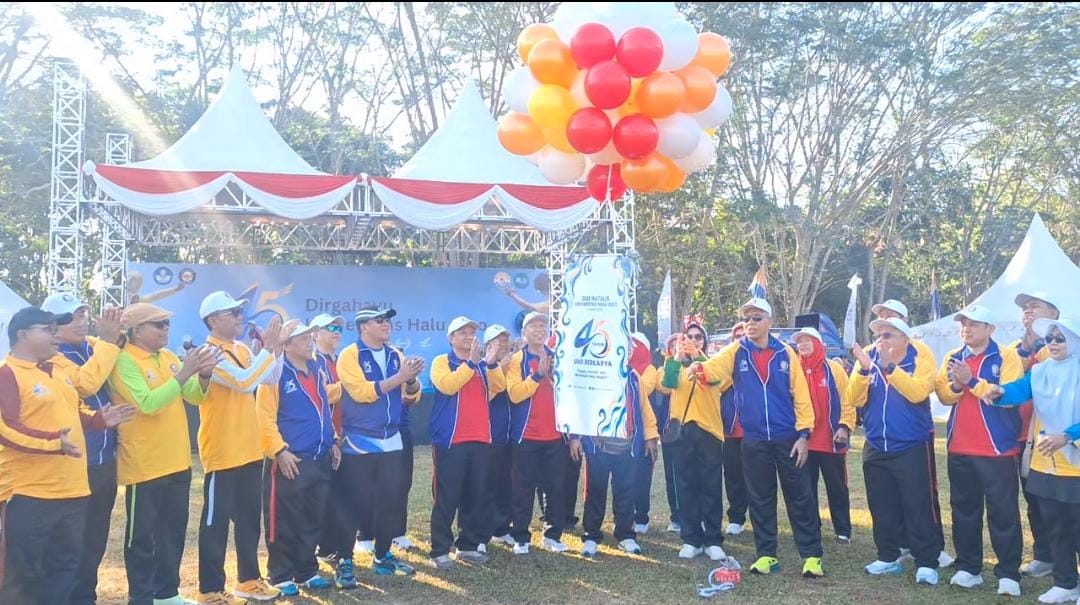 Dies Natalis ke-45 UHO Kendari Dibuka dengan Fun Run 4,5 Kilometer, WR I Tekankan Kampus Berdampak untuk Masyarakat