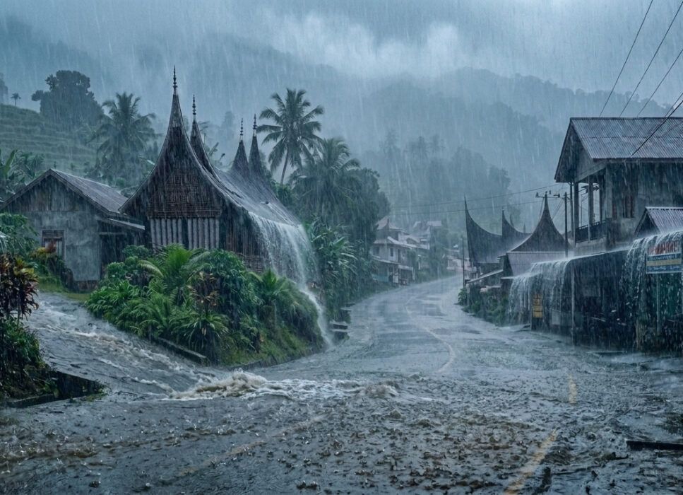 8 Daerah di Sumatera Barat Siaga Hujan Lebat hingga 25 Agustus 2026, Padang dan Pesisir Selatan Waspada Ekstrem