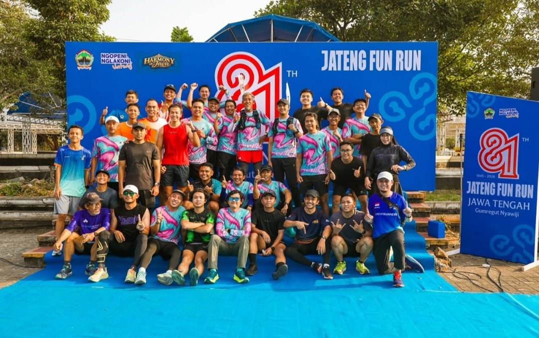 Fun Run HUT ke-81 Jateng di Maerokoco Semarang, 500 Peserta Diajak Hidupkan Kembali Kawasan PRPP
