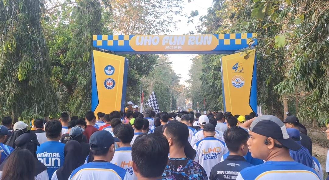 2.000 Peserta Ramaikan Jalan Santai dan Fun Run Dies Natalis ke-45 UHO di Kendari, Puncak Acara 12 September