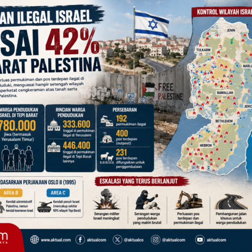 Permukiman Ilegal Israel Capai 592 Lokasi di Tepi Barat, 42 Persen Wilayah Dikuasai