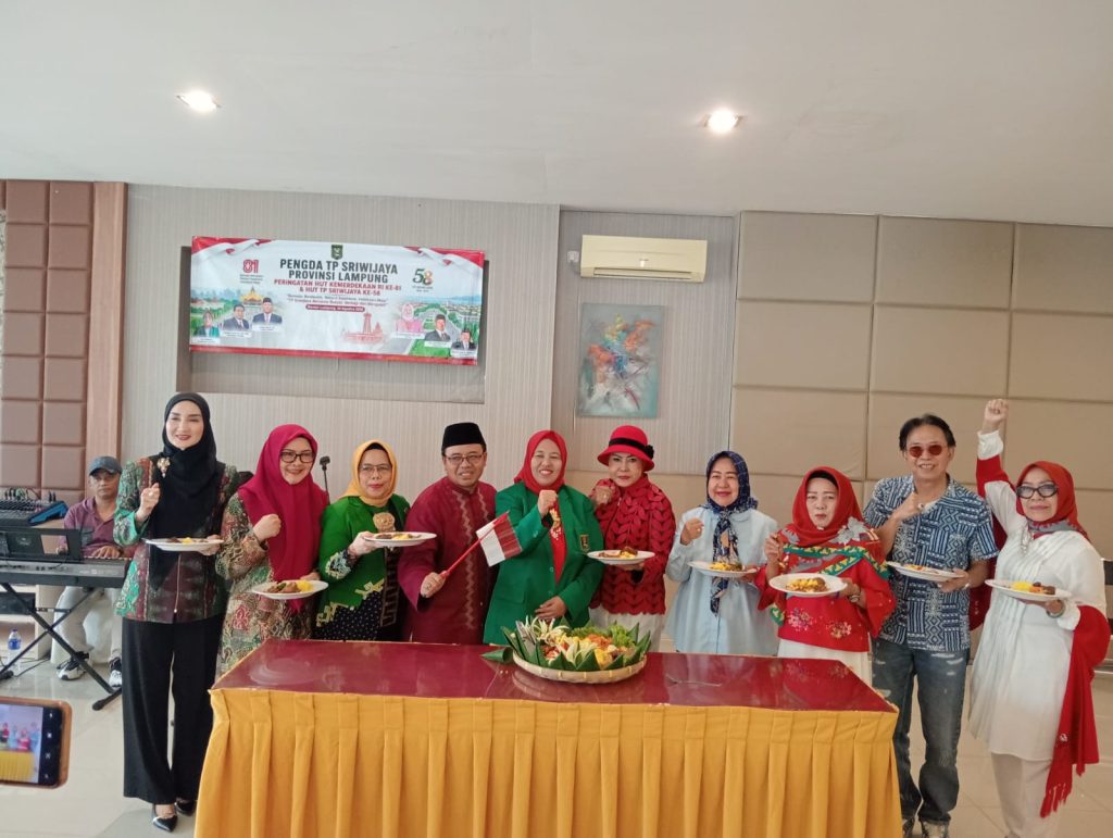 Peringatan HUT ke-81 RI dan Milad ke-58 di Bandar Lampung, Ketua TP Sriwijaya Ajak Warga Sumbagsel Jaga Persatuan