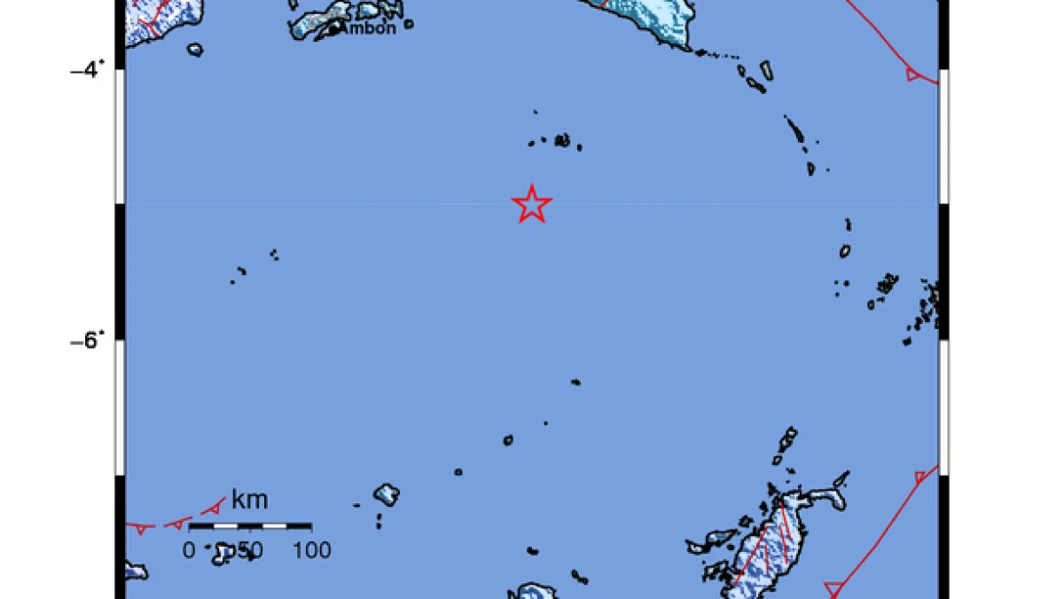 Gempa M 5,6 Guncang Perairan Tenggara Maluku Tengah, BMKG Pastikan Tidak Berpotensi Tsunami