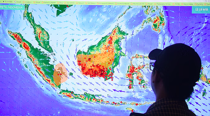 BMKG Pantau 64 Titik Panas di Sumatera Utara, 14 Terkonsentrasi di Karo