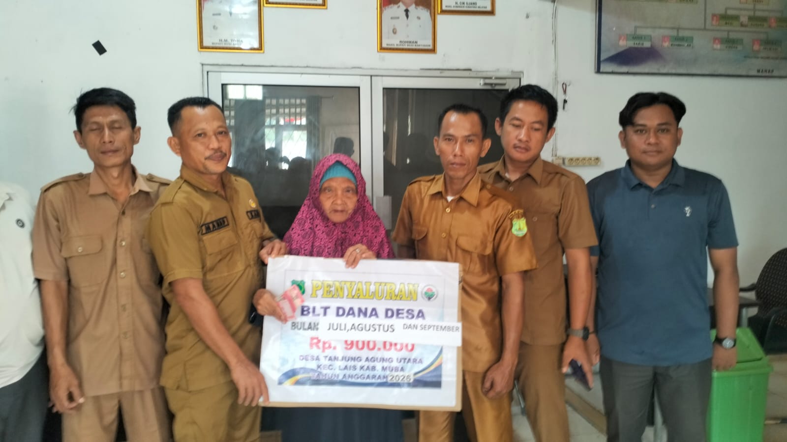 BLT-DD Tahap 3 di Tanjung Agung Utara Cair, 6 KPM Terima Rp 900 Ribu