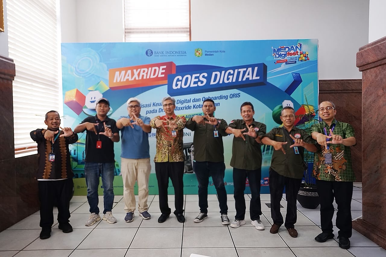 BI Sumut Buka Pekan QRIS Nasional 2026 dengan Tarif Rp81 Naik Bajaj MaxRide di Medan