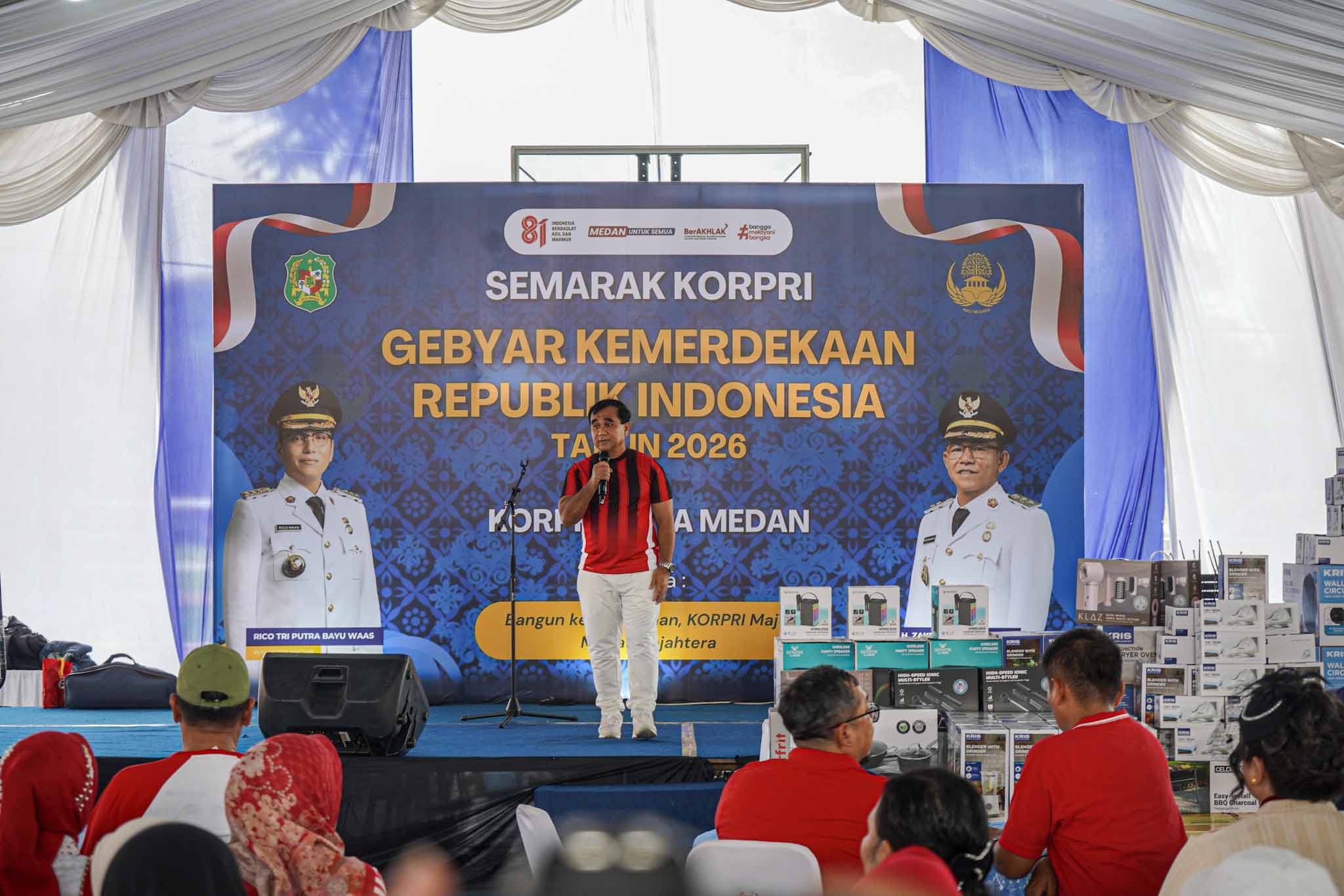 Dinas Pendidikan dan Kebudayaan Medan Raih Juara Umum Semarak Korpri Gebyar Kemerdekaan RI di Taman Cadika