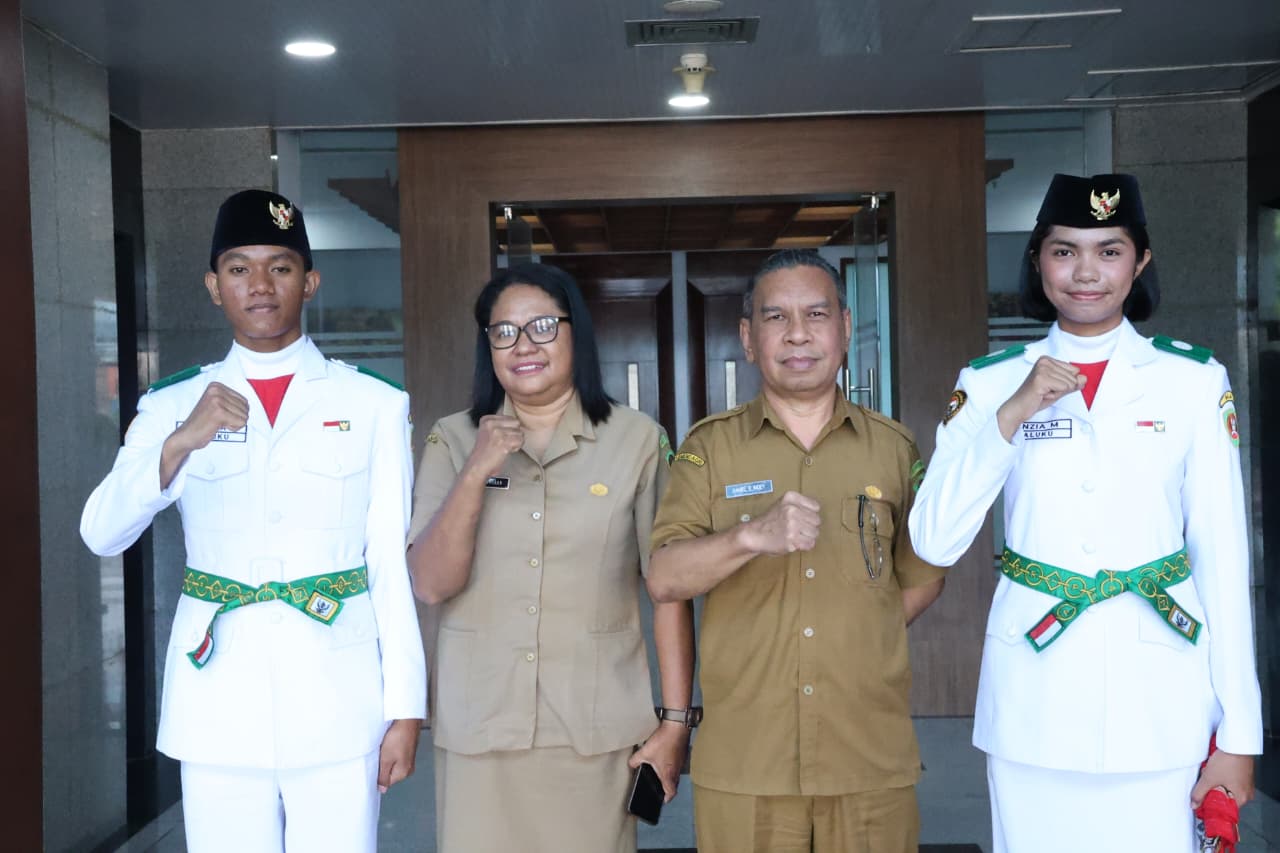 Dua Paskibraka Nasional Asal Maluku Kembali ke Ambon, Pemprov Minta Jadi Teladan Pelajar