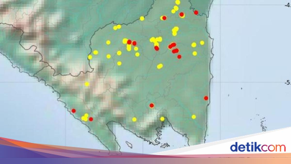 203 Hotspot Terdeteksi di Lampung, 30 Titik Masuk Kategori Merah dan Tersebar di 13 Kabupaten Kota