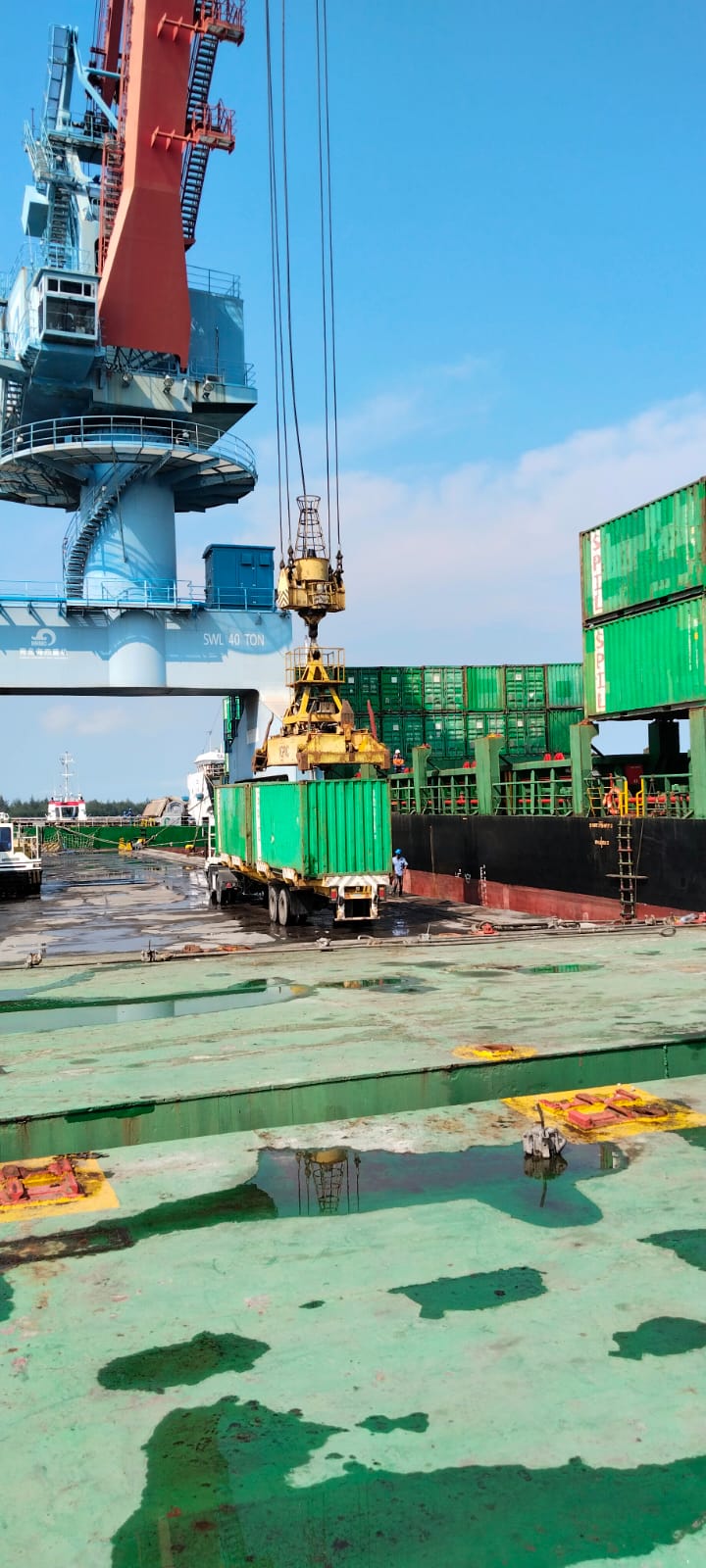 Pelindo Bengkulu Nyalakan Crane Listrik Pertama, Bongkar Muat Tanpa Solar