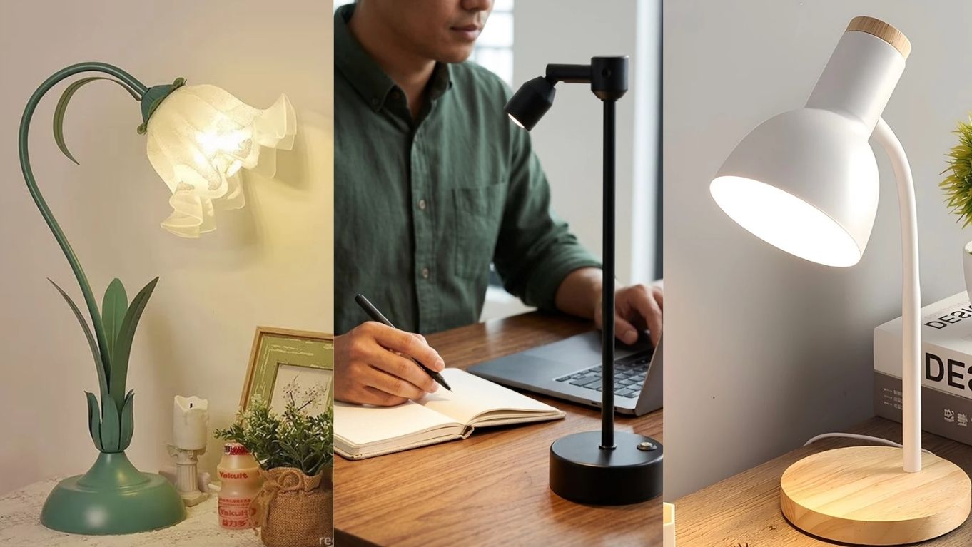 7 Lampu Meja Estetik yang Bikin Sudut Belajarmu Naik Kelas